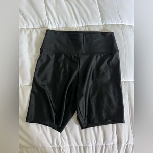 Black garage biker shorts